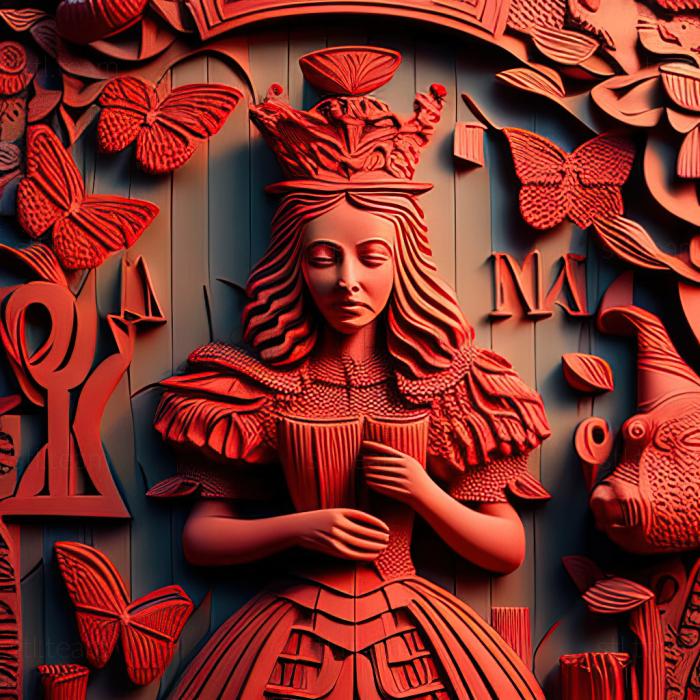 St Красная королева Алиса в стране чудес